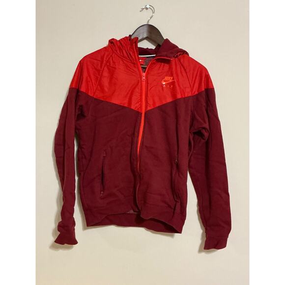 Nike Jacket Mens S Red FLAWS Full Zip Sports Hoodie - Picture 1 of 6